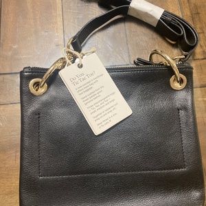 Tic Tac Toe Black Minime Handbag